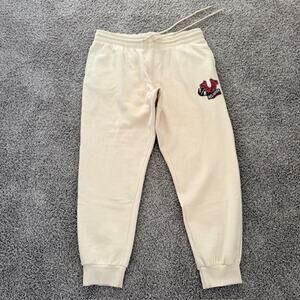 True Religion EMB Patch HS Jogger Cream Pockets Drawstring Women's‎ XXL/2TG NWT